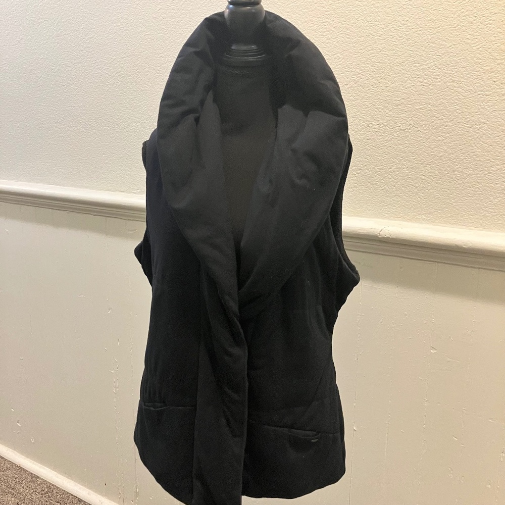 Ugg black feathered vest
